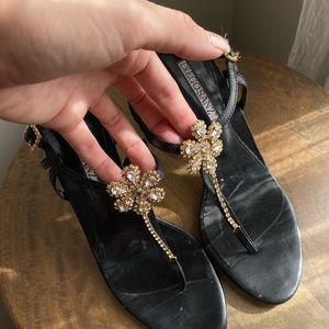 Diego Sanz jeweled heels